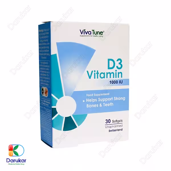 کپسول نرم ژلاتینی ویتامین D3 1000 ویواتیون 30 عدد