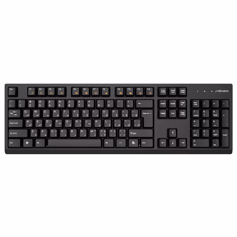 کیبورد وایرلس سیبراتون مدل SKB557W