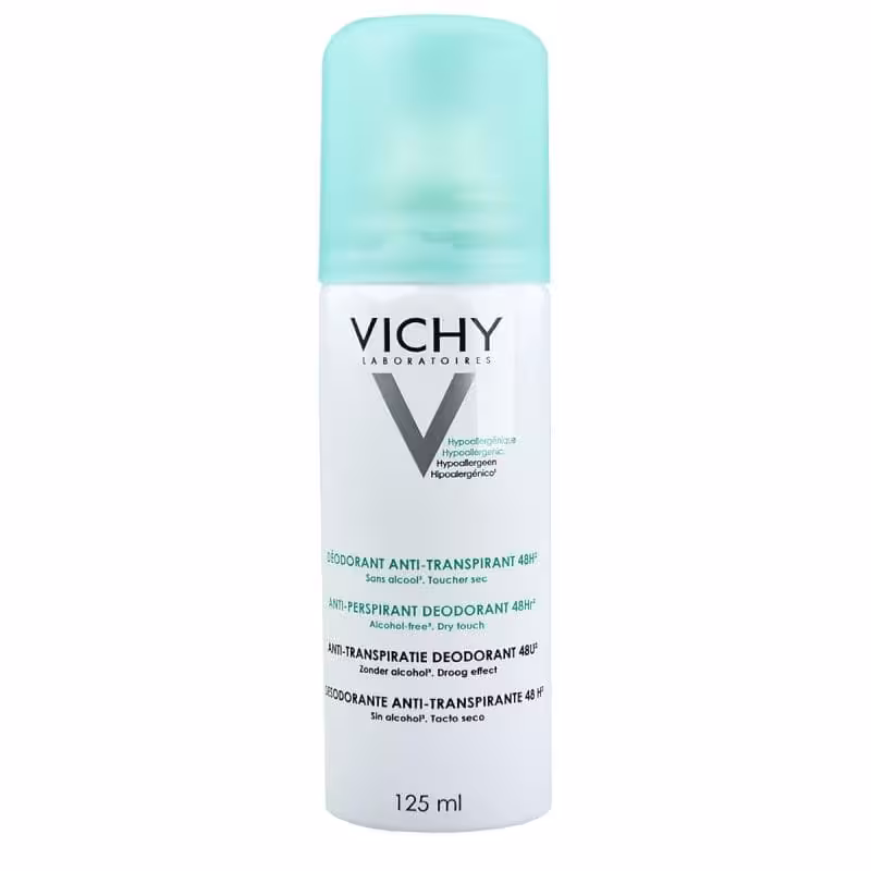 اسپری دئودورانت ضد تعریق 48 ساعته ویشی 100%اصل