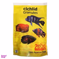 غذا خشک ماهی زبرا مدل cichlid granules وزن 500 گرم