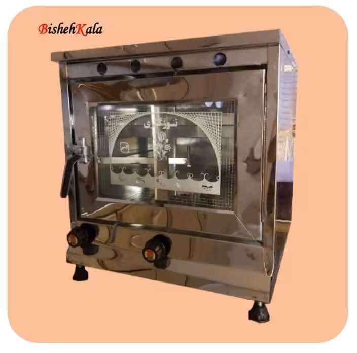 تنوری گازی نیمه استیل تک سینی