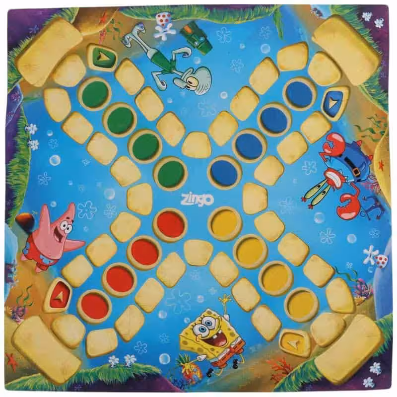 بازی فکری منچ و مارپله 27*27 سانتی متر زینگو