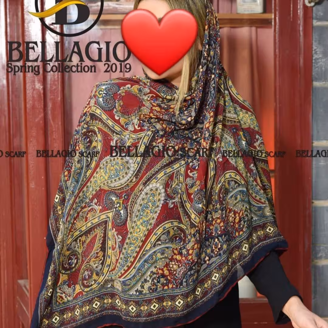روسری دست دوز طرح سنتی