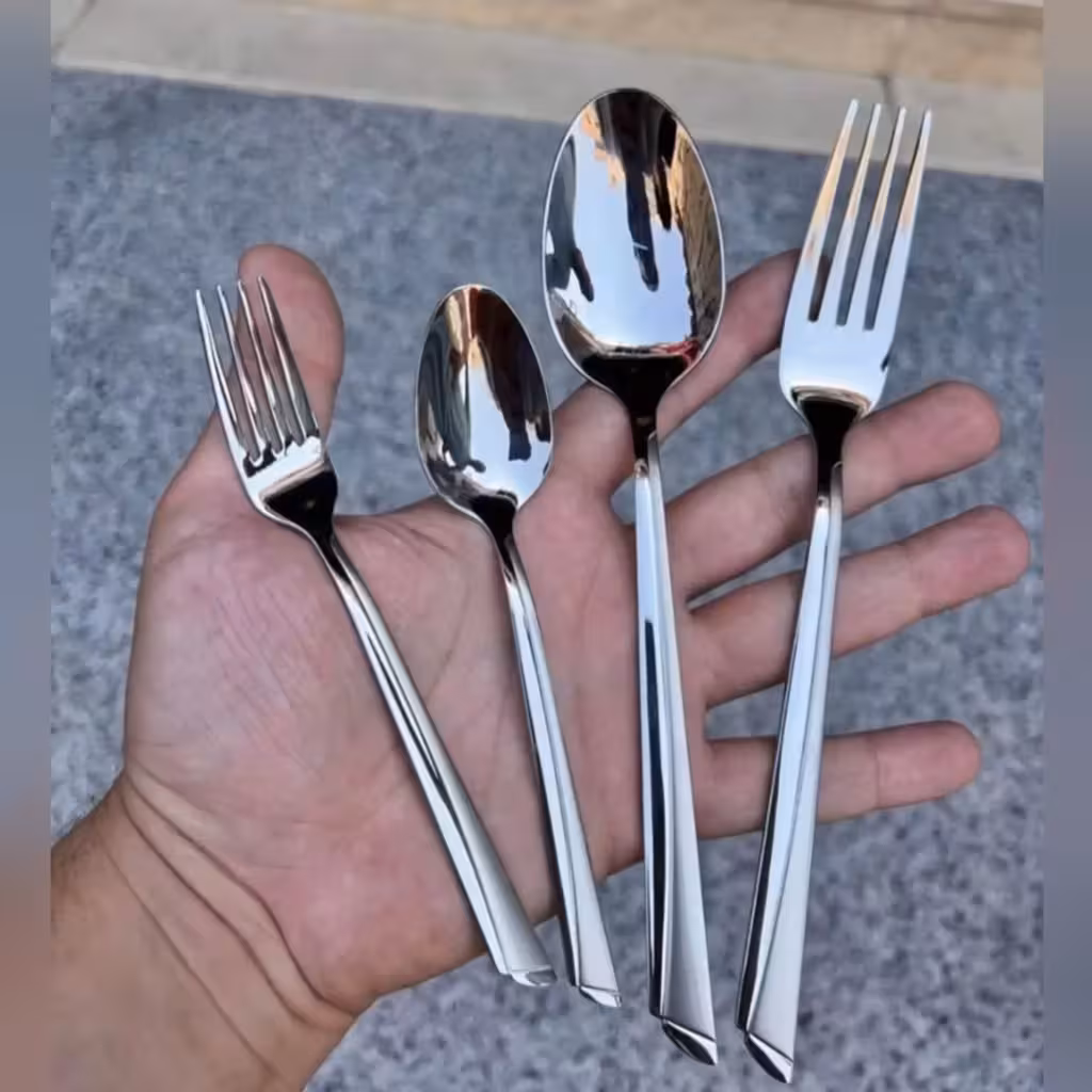 سرویس قاشق چنگال 144 پارچه یونیک مدل ناخنی