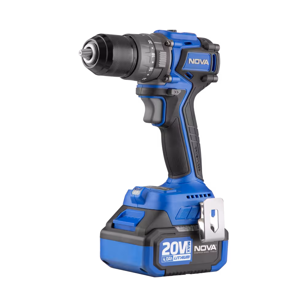 دریل پیچ گوشتی شارژی 13 میلیمتری 20 ولت براشلس با کیف BMC نووا مدل 5524