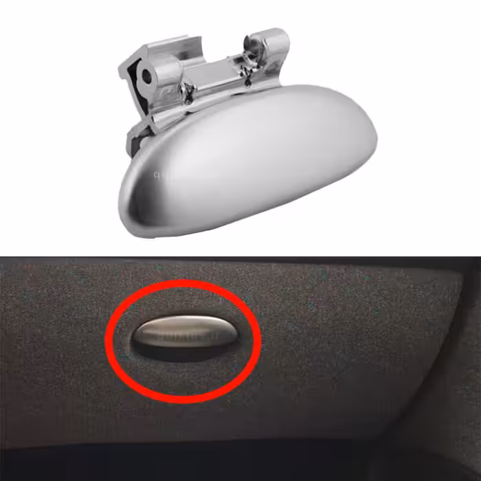 دستگیره درب داشبورد پژو 206 – 207 – نقره ای مات