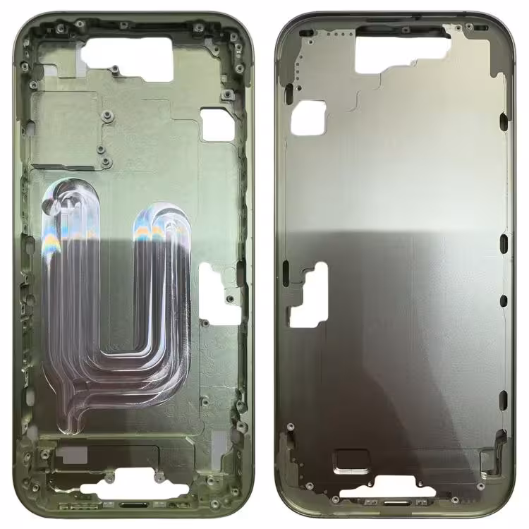 For iPhone 17 Middle Frame Bezel Plate (Green) | فریم میانی (قاب دور) آیفون 17 (سبز)