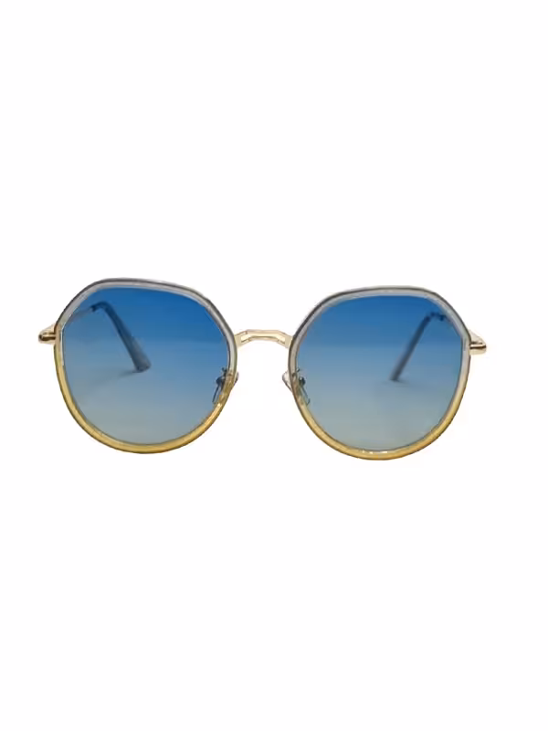 عینک آفتابی زنانه گرادیانت پلاریزه فریم فلزی یووی 400