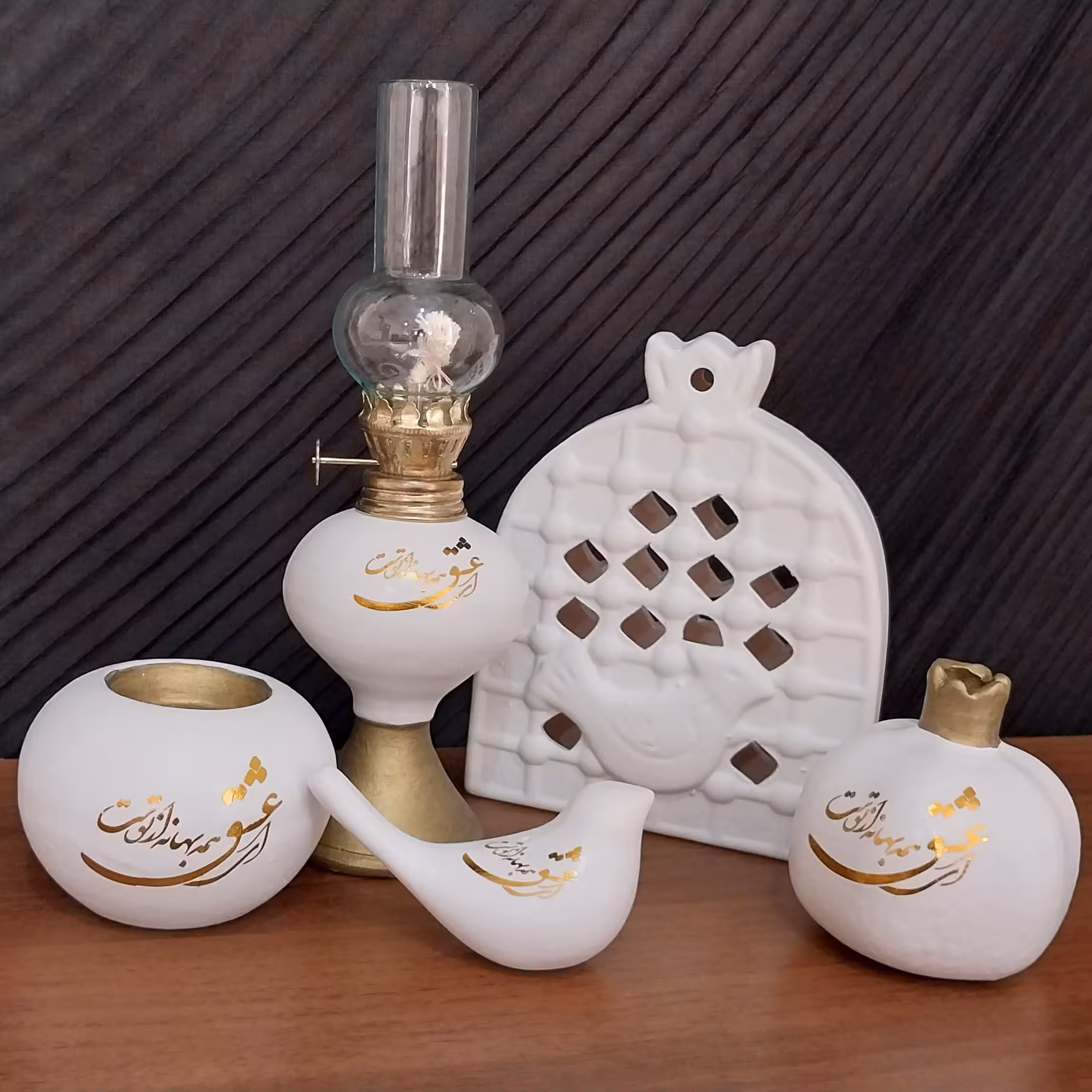 ست دکوری 5 تکه طرح شعر ای عشق