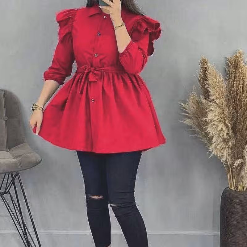 مانتو یقه چین

