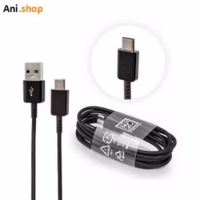 کابل شارژ و دیتا سامسونگ USB Type C (مشکی)