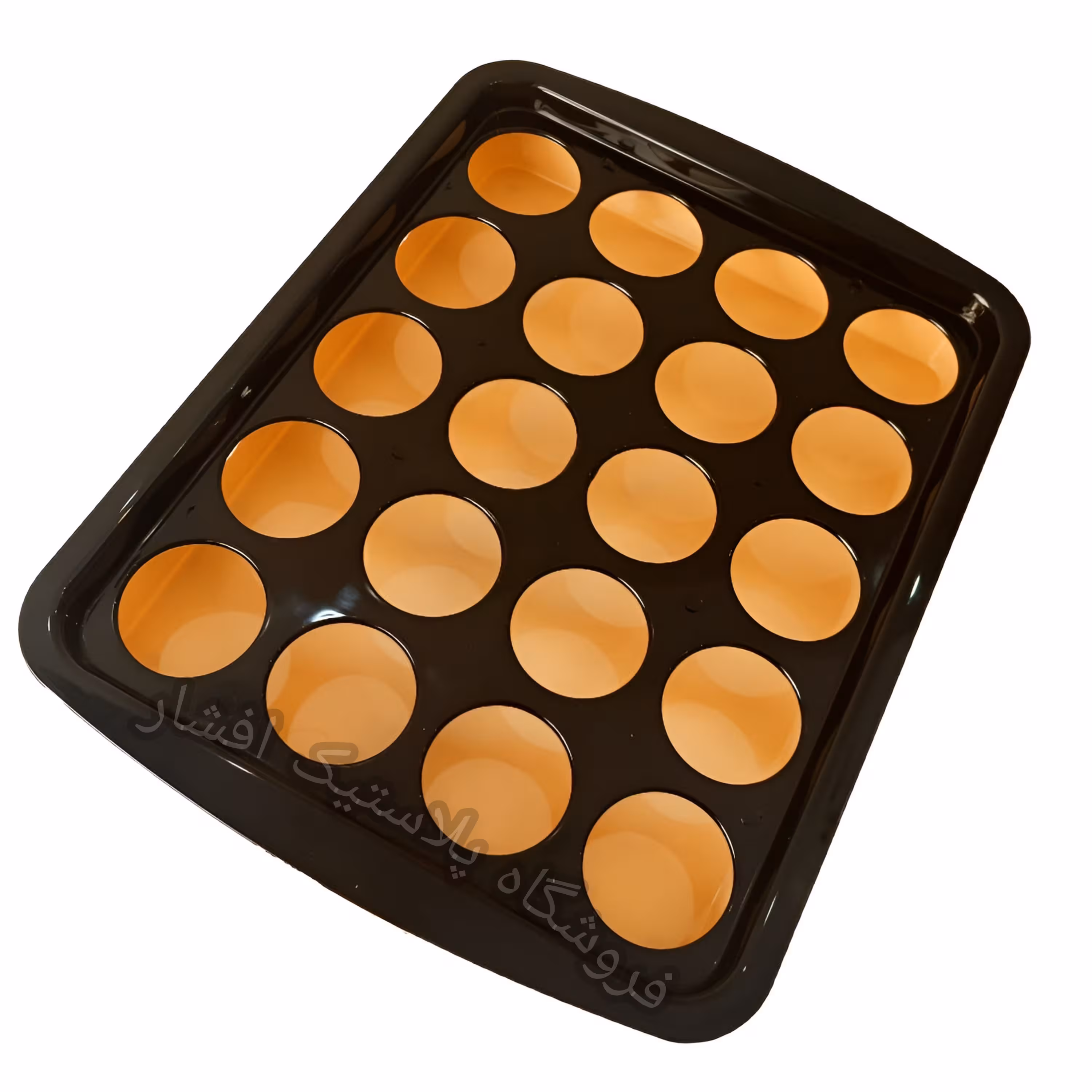 سینی پذیرایی جا لیوانی 20 حفره ای دو تیکه بسیار با کیفیت ساخته شده از مواد بهداشتی و بدون بو 