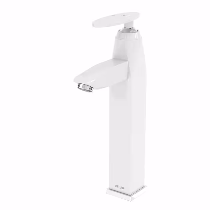 شیر روشویی پایه بلند کلار مدل برلیان جدید سفید