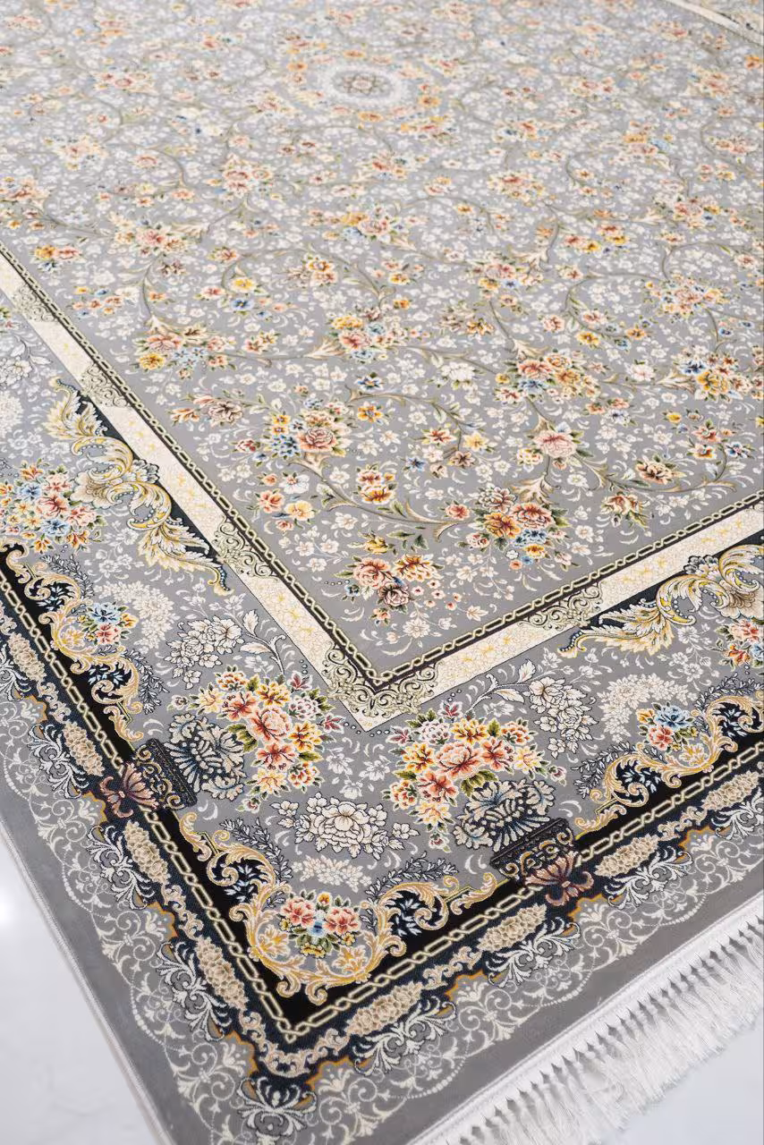 فرش  صادراتی1200شانه کاشان تراکم 3600صددرصد اکرولیک  شاهکار mg