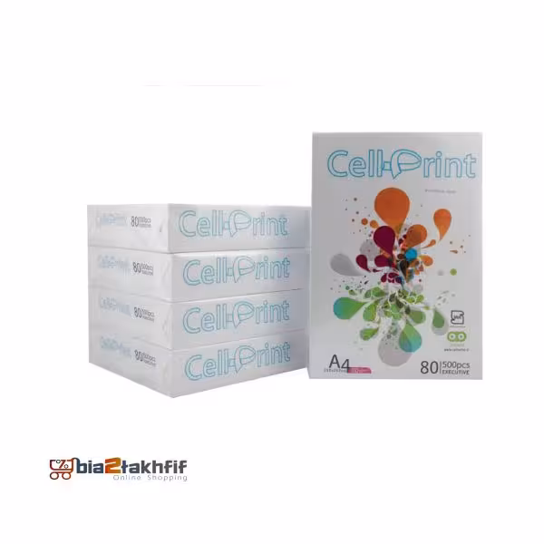 کاغذ 80 گرمی سل پرینت سایز A4 بسته 2500 عددی