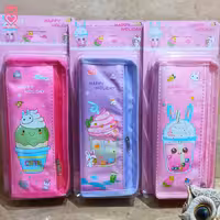 جامدادی دو زیپ طرح کاپ کیک