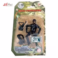 اکشن فیگور سرباز کوچک با تجهیزات نظامی برند ام اند سی WORLD PEACEKEEPERS