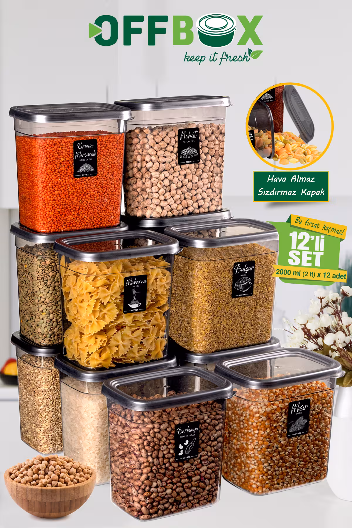 ست حبوبات 12تکه OFFBOX کد 2000