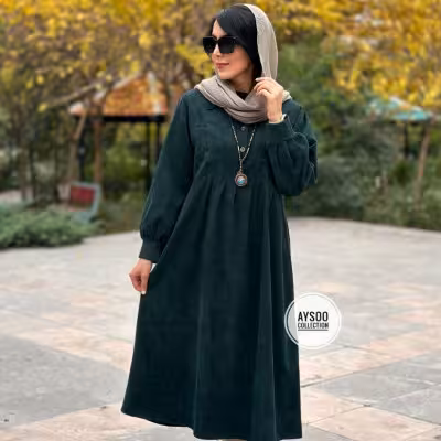 مانتو دخترانه مخمل مدل پاییزه ملیحه