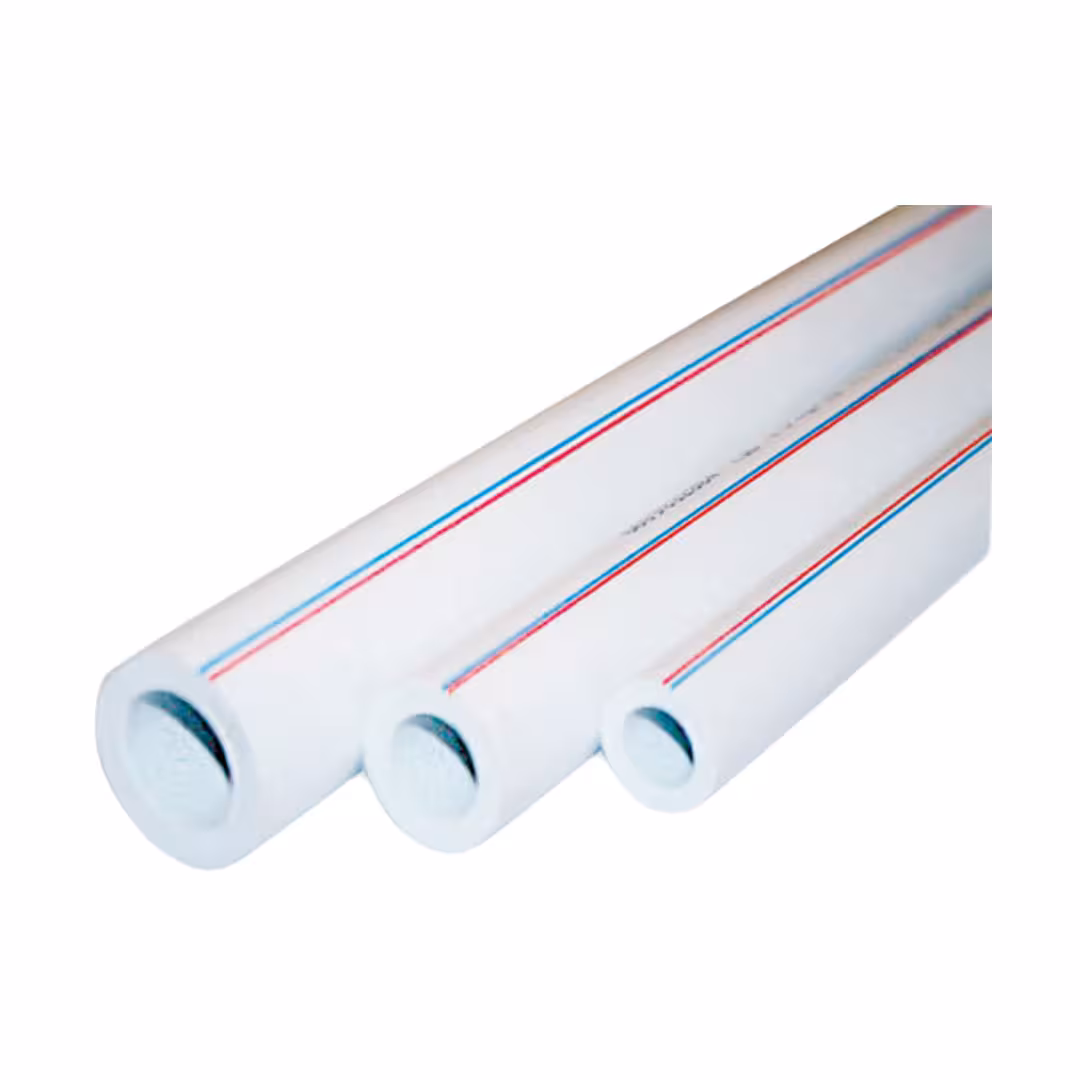 لوله سه لایه PP RCT سفید 125mm(شاخه 4 متری) آذین