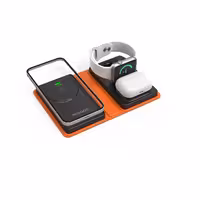 استند شارژ وایرلس 8000 هزار پرودو مدل Porodo 8000mAh Folding 4-Device Charger PD-FWCH051-BK