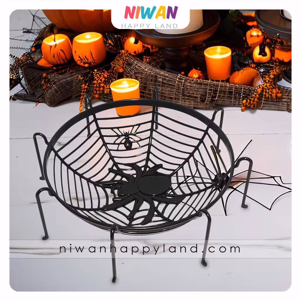 ظرف هالووین طرح عنکبوت