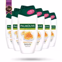 6 عدد شامپو بدن پالمولیو Palmolive مدل شیر و عسل Milk & Honey حجم 250 میلی لیتر (اورجینال)