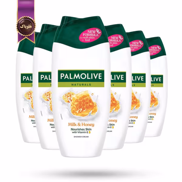 6 عدد شامپو بدن پالمولیو Palmolive مدل شیر و عسل Milk & Honey حجم 250 میلی لیتر (اورجینال)