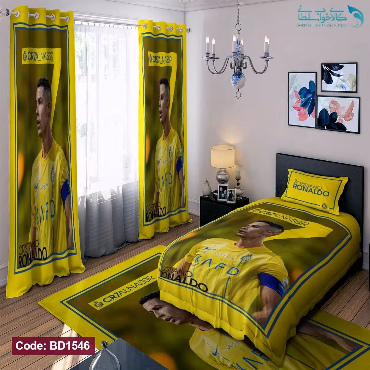 روتختی طرح رونالدو النصر یکنفره کد BD1546