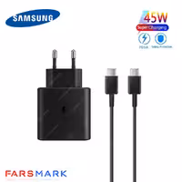 سوپر فست شارژر اصلی سامسونگ Samsung Galaxy Note 10 Plus 5G به همراه کابل دو سر Type-C