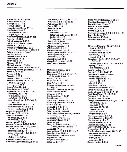 خرید و دانلود نسخه کامل کتاب Lectures on physics. Cumulative index