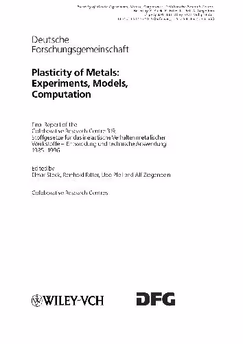 خرید و دانلود نسخه کامل کتاب Plasticity of Metals: Experiments, Models, Computation