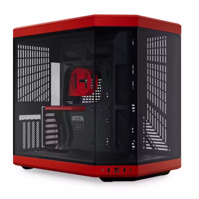 کیس کامپیوتر هایت مدل Y70 Black Cherry