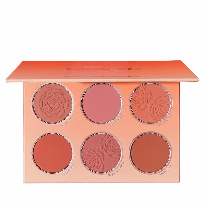 پالت رژگونه 6 رنگ شیگلم مدل SHEGLAM FLORAL FLUSH