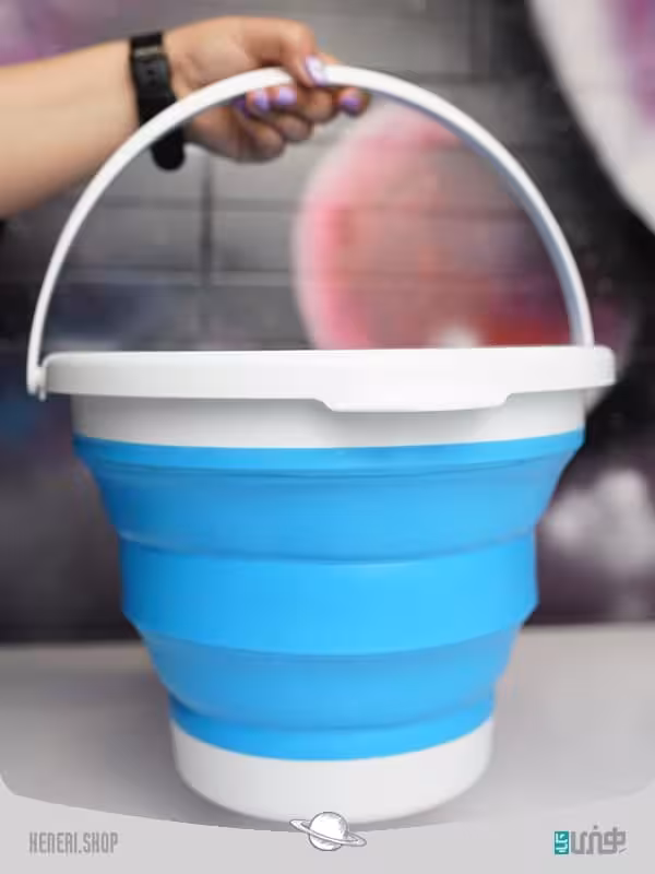 سطل سیلیکونی تاشو Folding silicone bucket