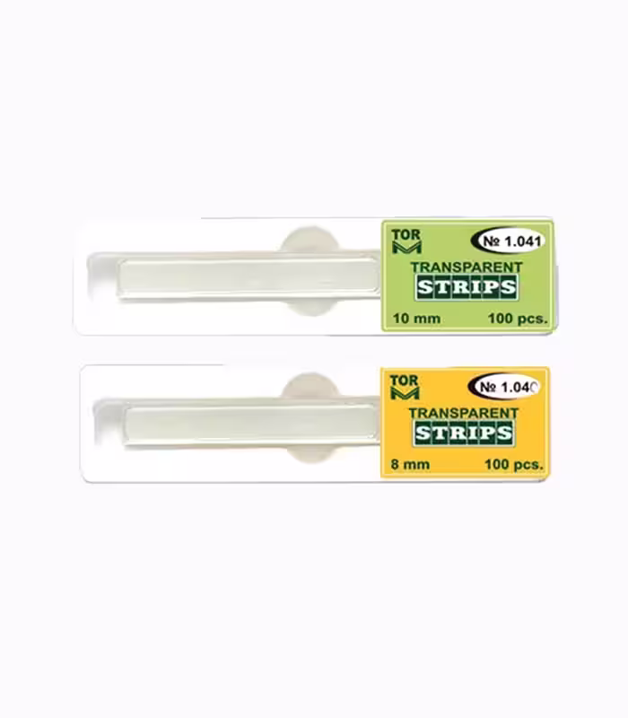 نوار شفاف برش خورده 100 عددی تور وی ام – Tor Vm Transparent Strips