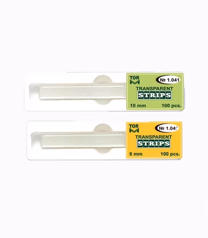 نوار شفاف برش خورده 100 عددی تور وی ام – Tor Vm Transparent Strips