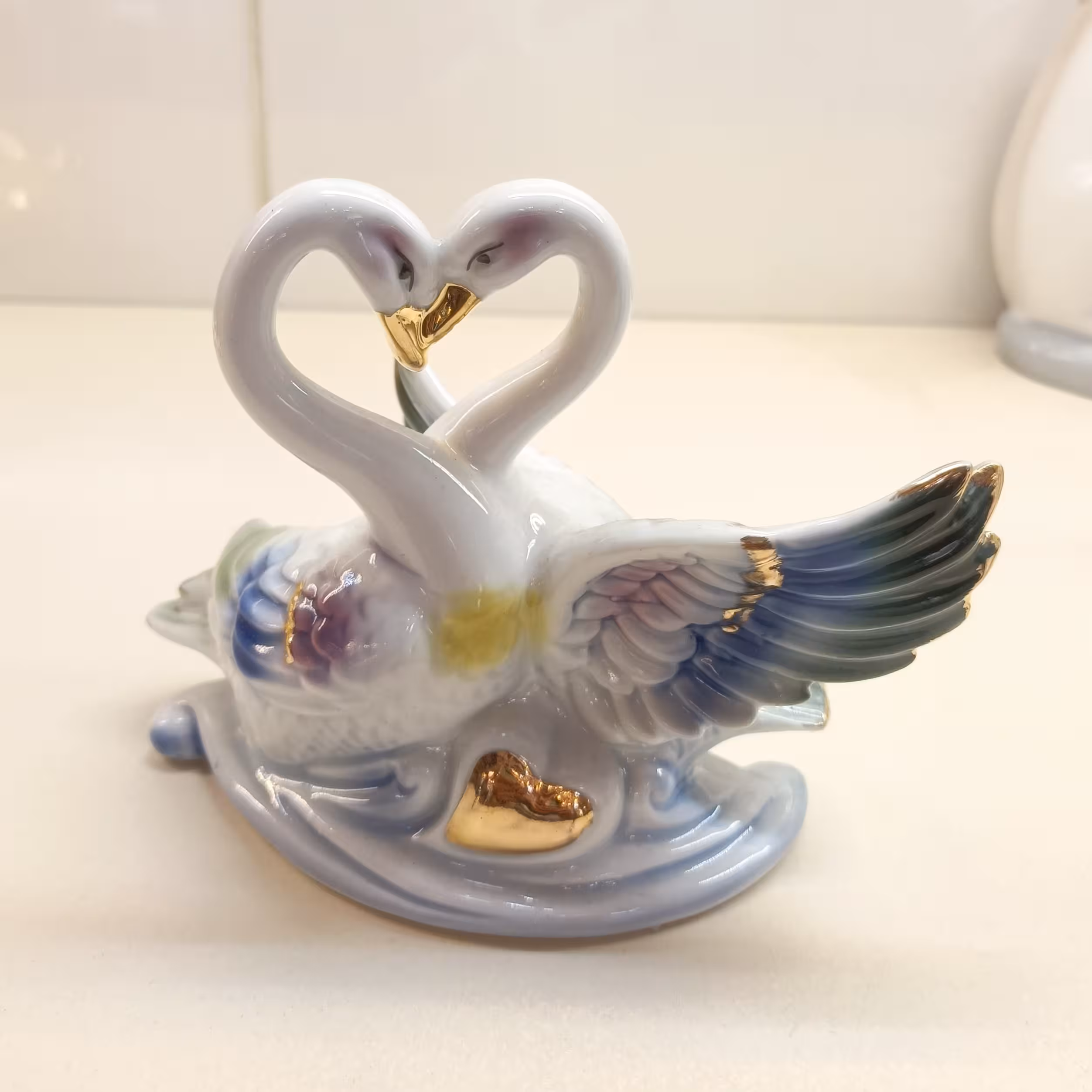 مجسمه قو قو جفتی  قو عاشق  قو چینی 