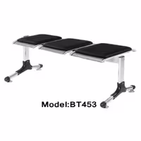 صندلی انتظار 3 نفره شفق بدون پشتی BT453