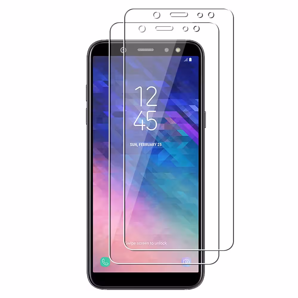 گلس Galaxy A6/J6 2018 شیشه ای Tempered Glass (طرح A)