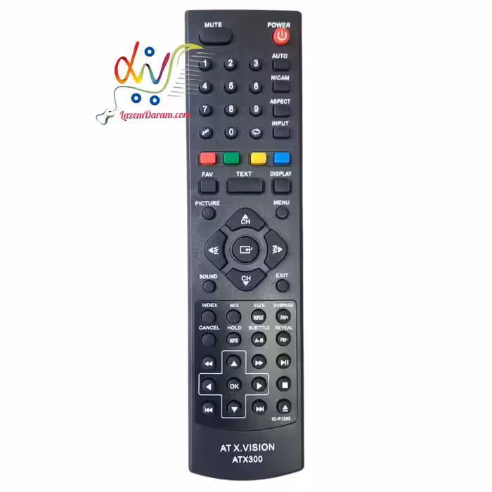 کنترل تلویزیون ایکس ویژن IE-R1280- اجکت دار