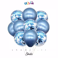 پک 10عددی بادکنک آبی