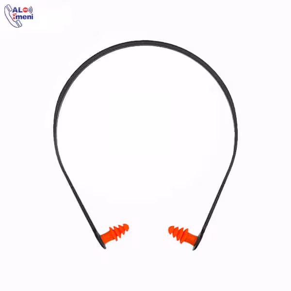 صداگیر 4 پله تل دار مشکی | گوشی ایمنی تل دار