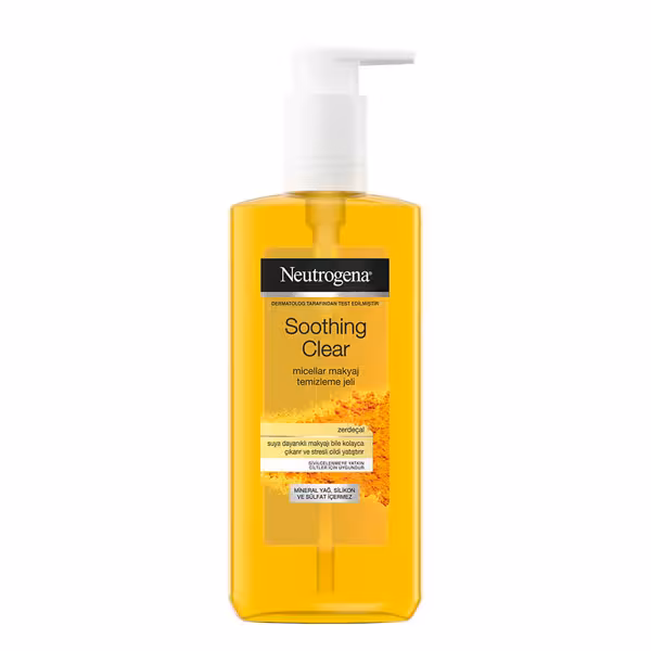 میسلار ژل شستشو صورت زردچوبه نوتروژینا مدل Soothing Clear حجم 200 میلی