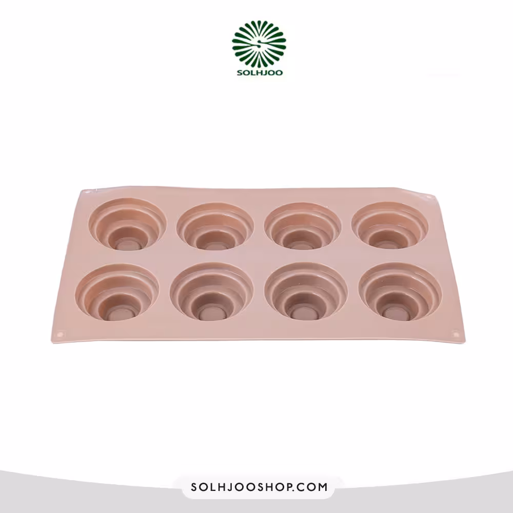 قالب سیلیکون استوانه 3 طبقه 8 خانه