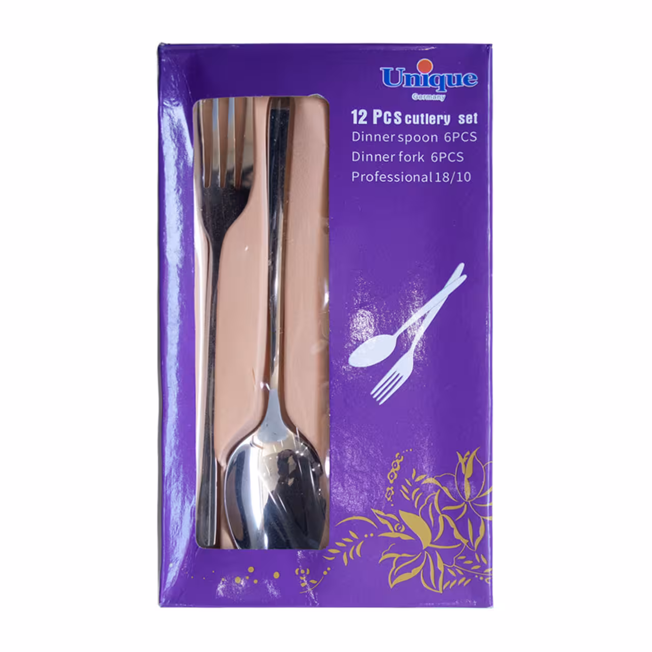 ست قاشق و چنگال یونیک بسته 12 عددی