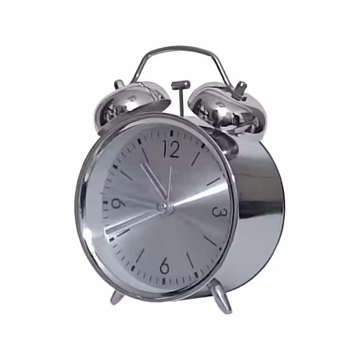 ساعت رو میزی صفحه نقره‌ ای کد 103811