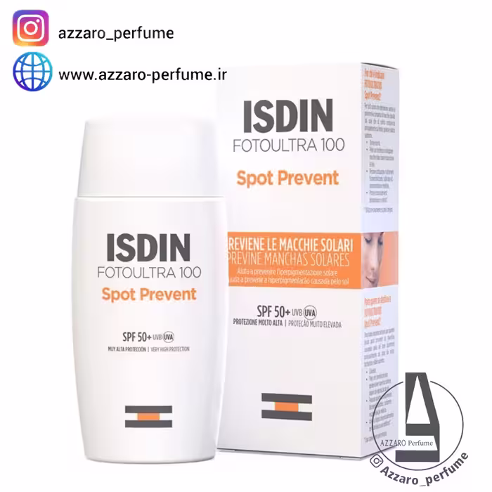 ضد آفتاب ایزدین Isdin ضد لک مدل اسپات پریونت Spot Prevent بی رنگ حجم 50 میل