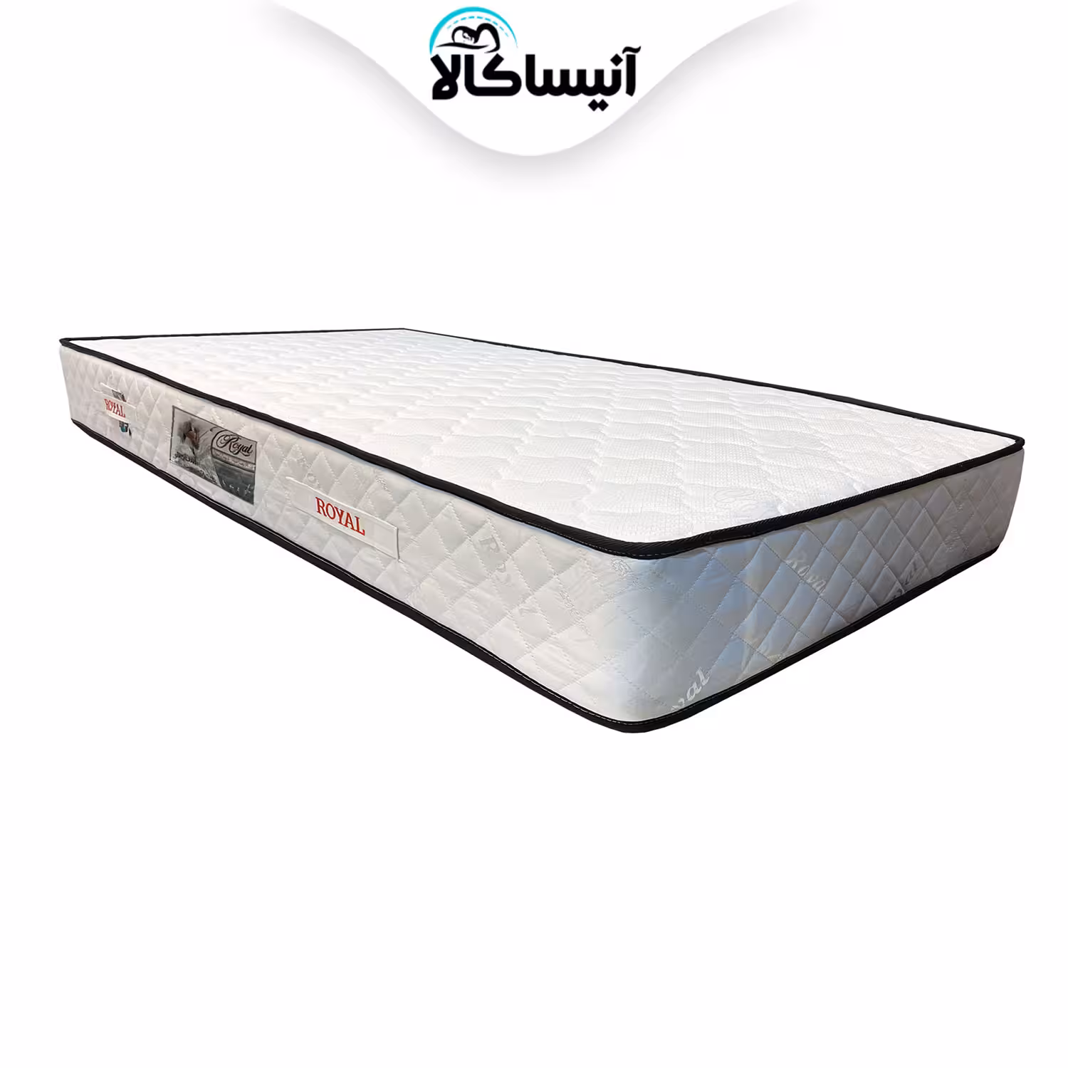 تشک یک نفره رویال مدل طبی فنری آسایش سایز 200 × 120 سانتی متر