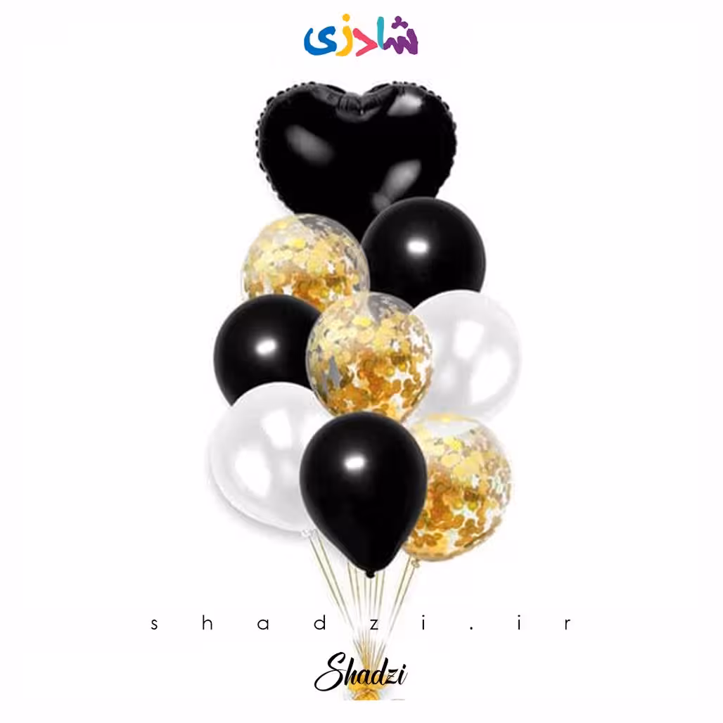 پک 9عددی قلب مشکی